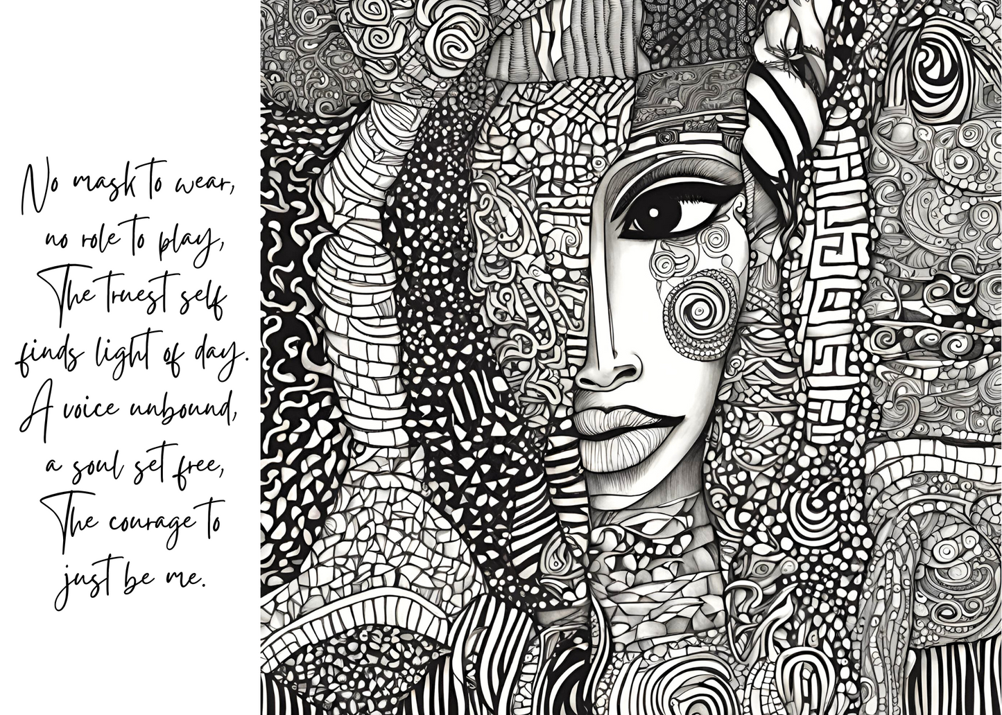 RAD Prints-'No Mask to Wear', Premium Flat Postcard, Pack of 10