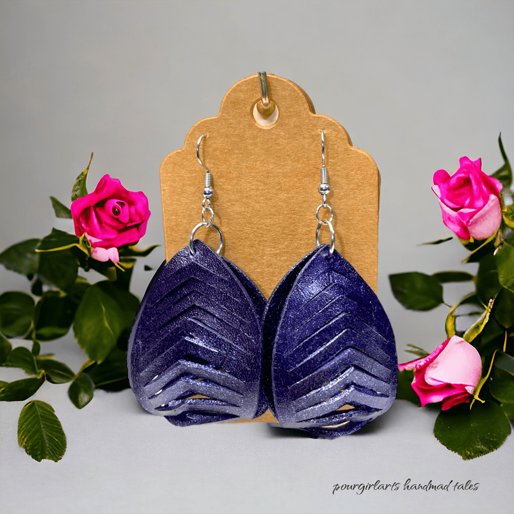 LUXE EARRINGS, NOIR - HANDMADE TALES by POURGIRLARTS