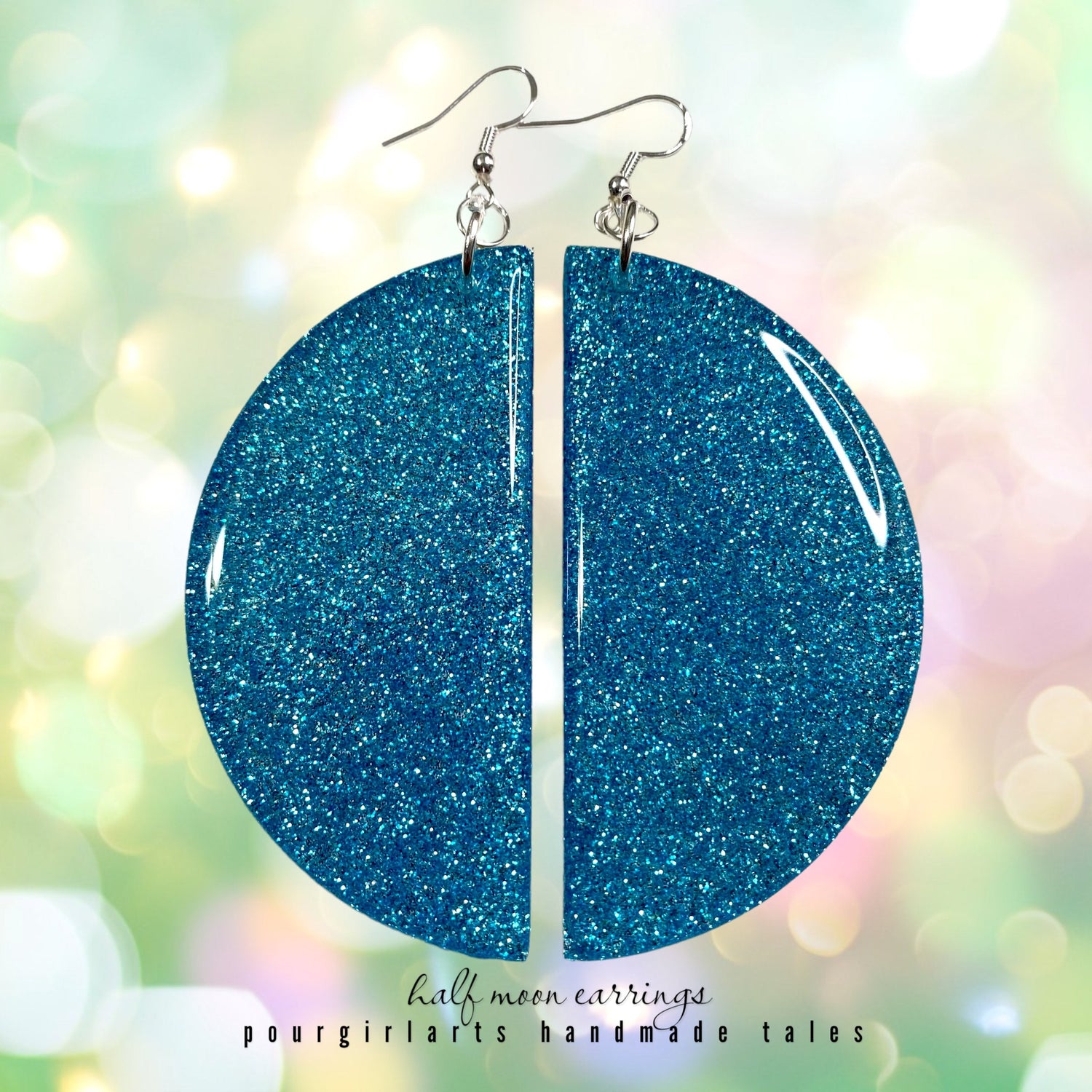 HARMONY HALF MOON EARRINGS - HANDMADE TALES by POURGIRLARTS