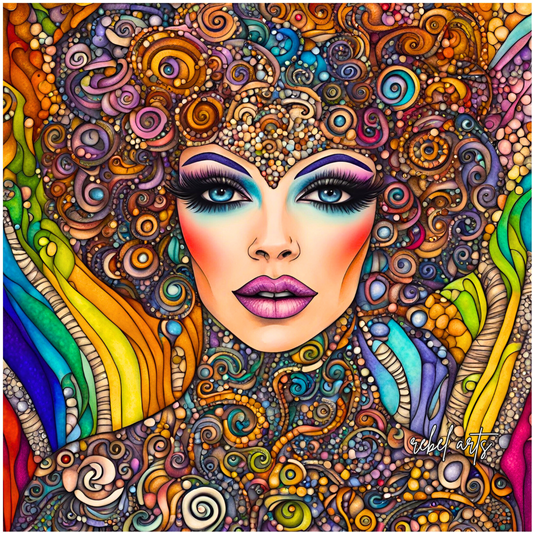 COLOURFUL DRAG PERFORMER 