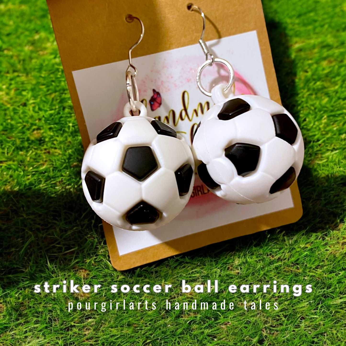 STRIKER, SOCCER BALL EARRINGS