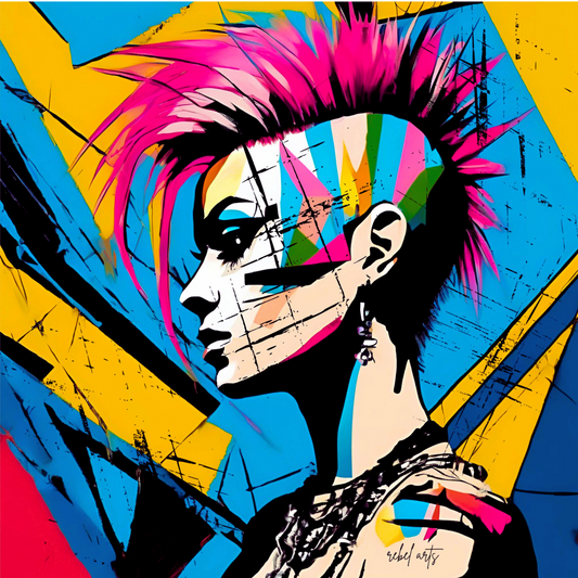 SLIDER, PUNKROCK GIRL, MOHAWK POSTER