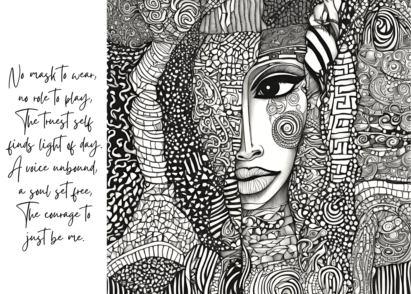 RAD Prints - 'No Mask to Wear', Premium Flat Postcard, Pack of 10 - HANDMADE TALES by POURGIRLARTS