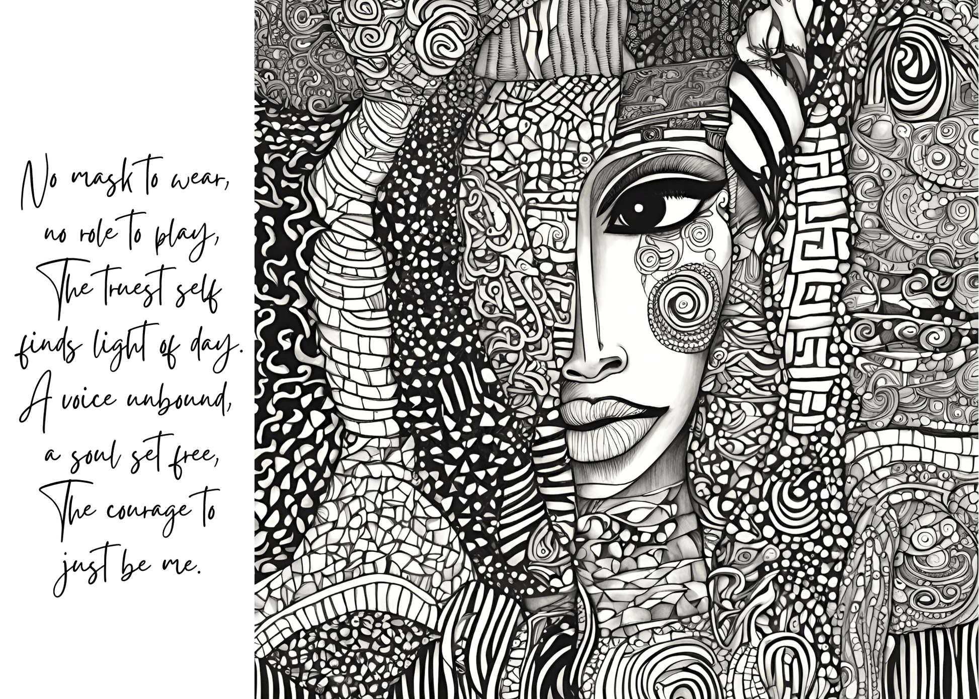 RAD Prints - 'No Mask to Wear', Premium Flat Postcard, Pack of 10 - HANDMADE TALES by POURGIRLARTS
