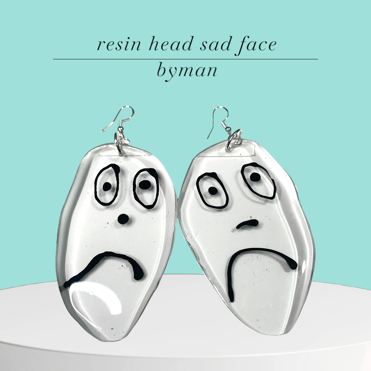 RESIN HEAD BYMAN - HANDMADE TALES by POURGIRLARTS
