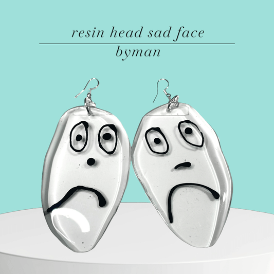 RESIN HEAD BYMAN - HANDMADE TALES by POURGIRLARTS